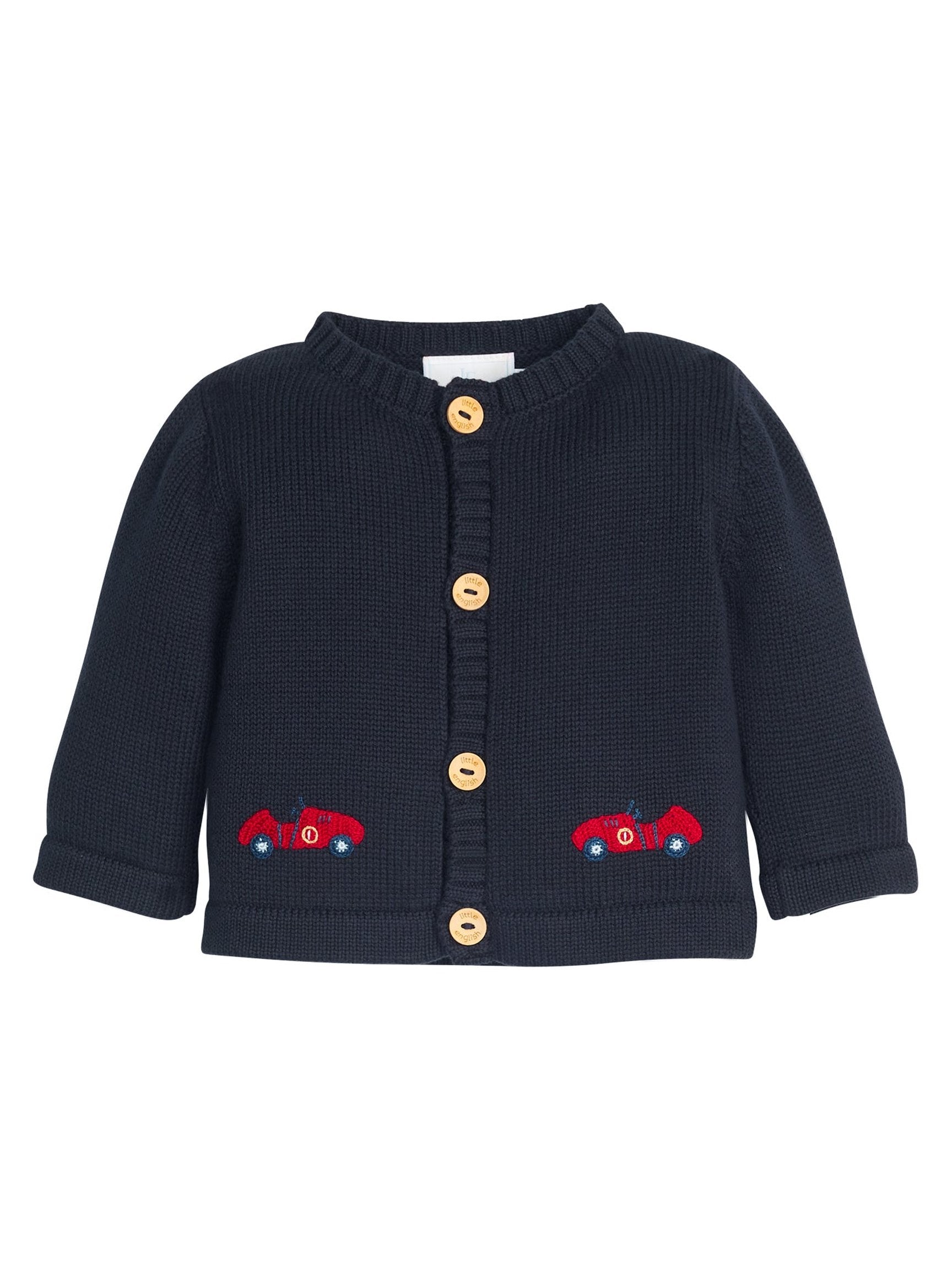 Crochet Cardigan - Race Cars