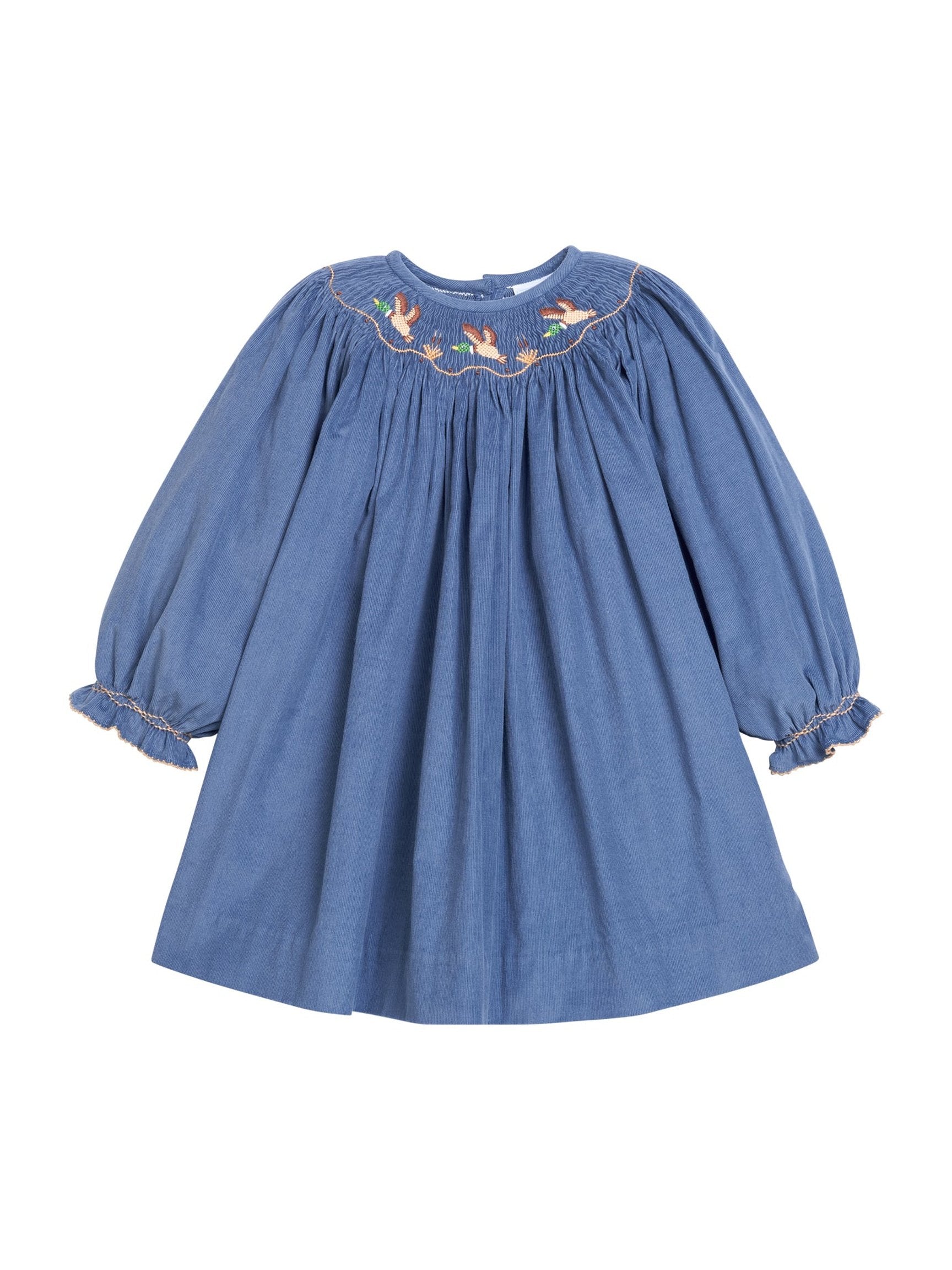 Smocked Bishop Dress - Flying Mallard