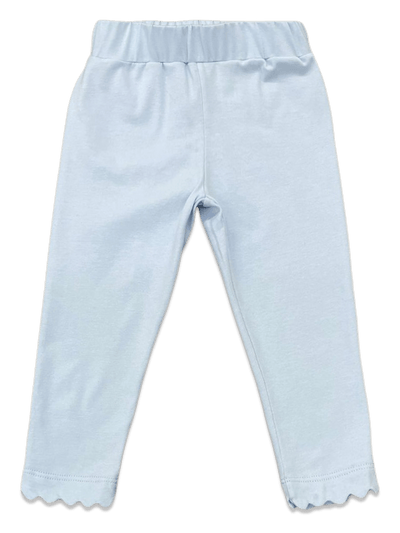 Striped Scallop Leggings - Posh Tots Children's Boutique