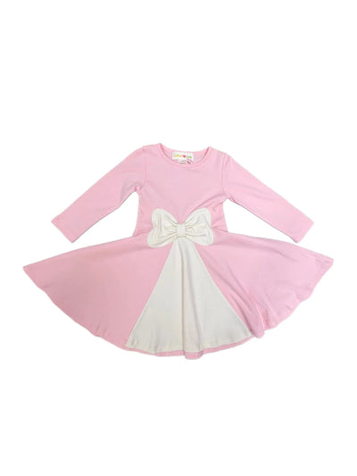 Grand Bow Dress - Rose