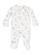 Smocked Peter Pan Snap Footie