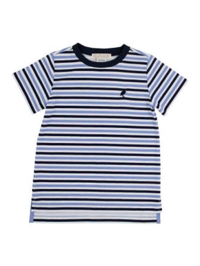 Carter Crewneck- Kennedy Cruise Stripe Nantucket Navy