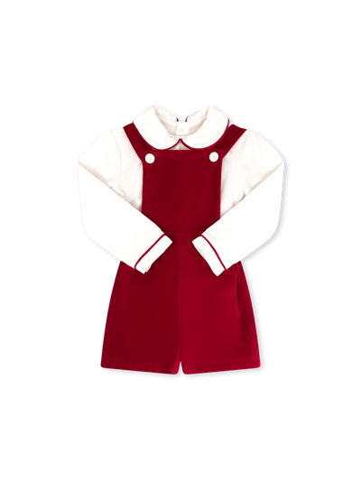 PRE-ORDER Arthur Apron Set-Ruby Red Velvet