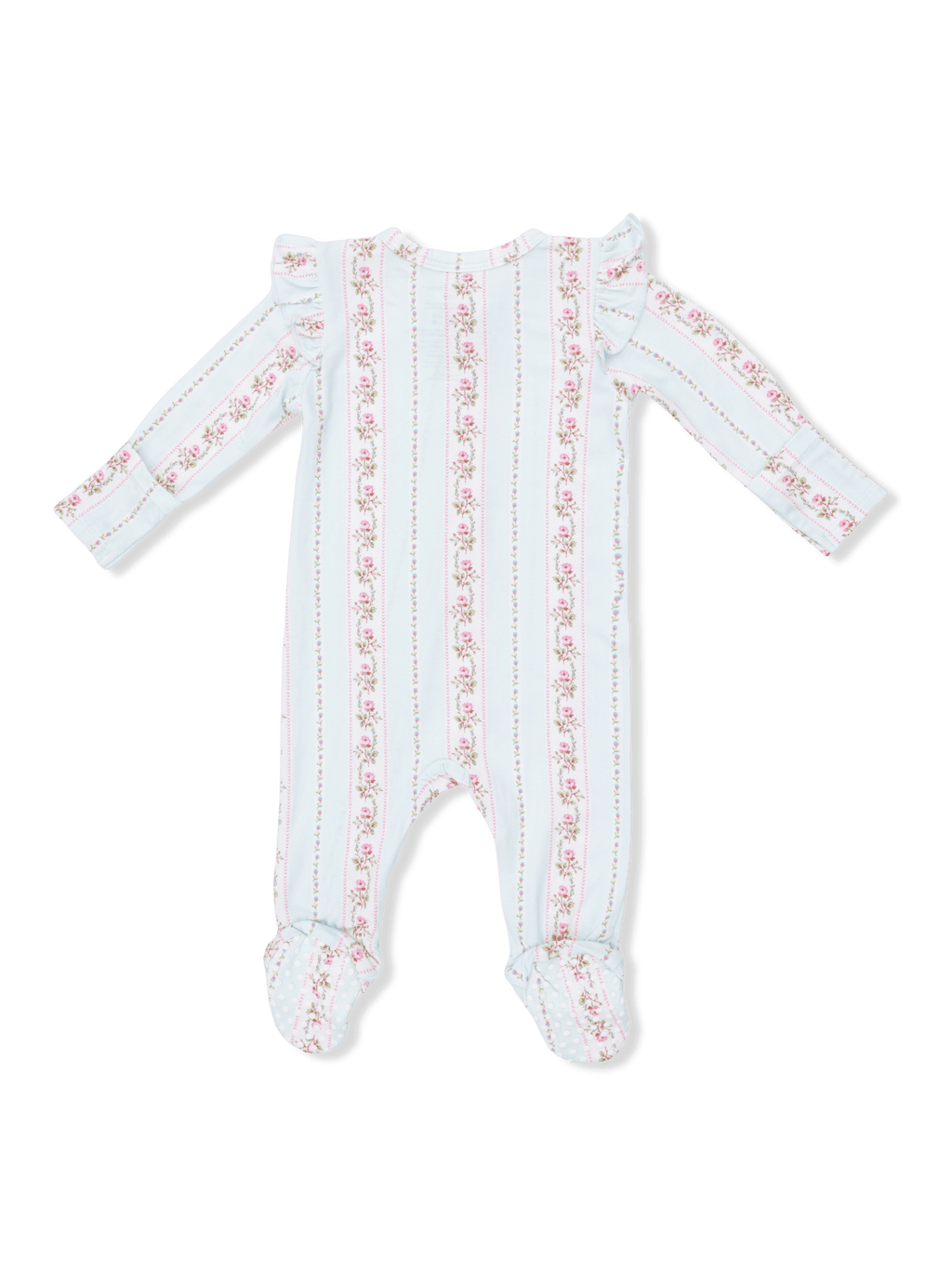 2 Way Ruffle Sleeve Zipper Footie