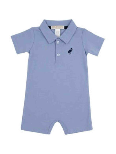 Sir Propers Romper-Park City Periwinkle/Nantucket Navy