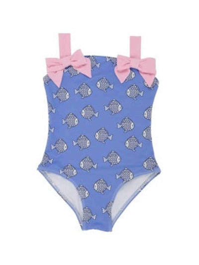 Shannon Bow Bathing Suit- Little Fishes/Pier Party Pink