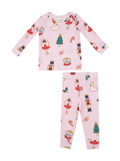 PRE-ORDER L/S Loungewear Set-Sugar Plum Fairy Christmas Cookie