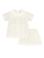 Andrew Short Set - Blessings Yellow Batiste - Posh Tots Children's Boutique