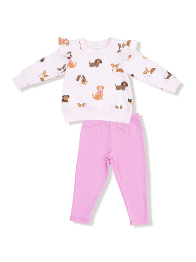 Ruffle Sweatshirt w/ Bamboo Legging