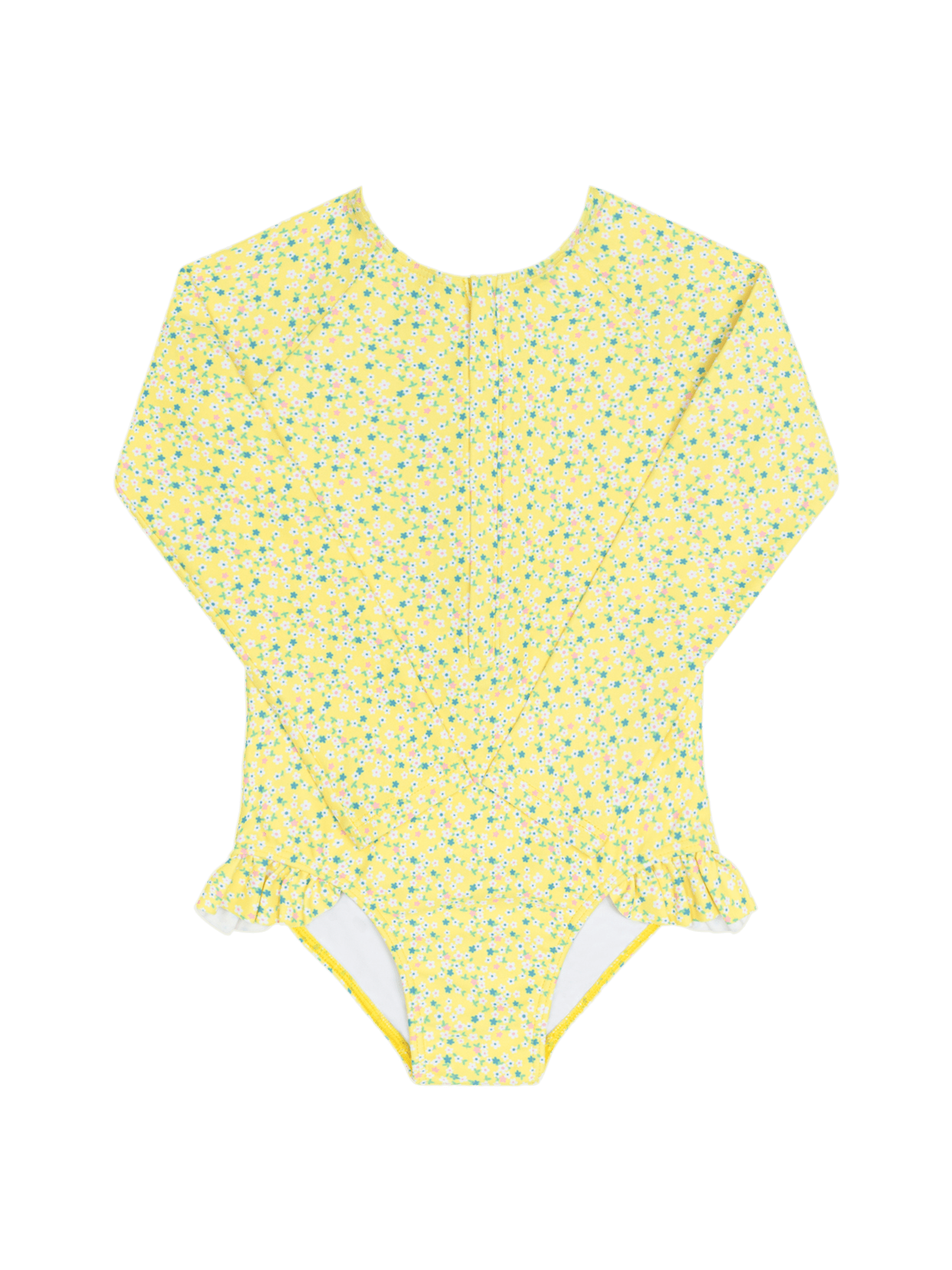 Petite Fleur Zip Front Rashguard One Piece