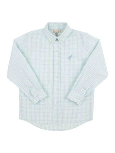 Deans List Dress Shirt- Sea Island Seafoam