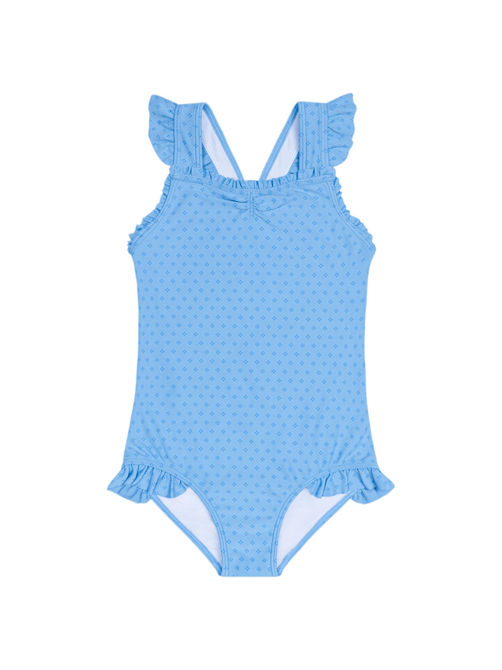 PRE-ORDER Le Marin Dot Ruffle Edge One Piece - Posh Tots Children's Boutique