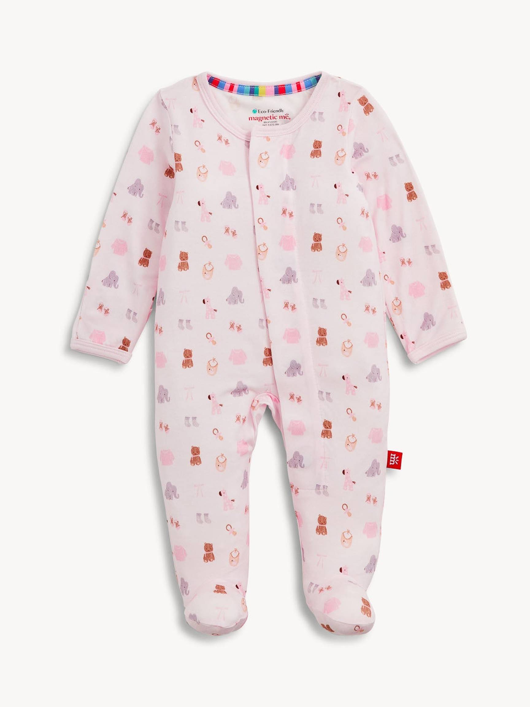 Nursery Nostalgia Pink Modal Footie
