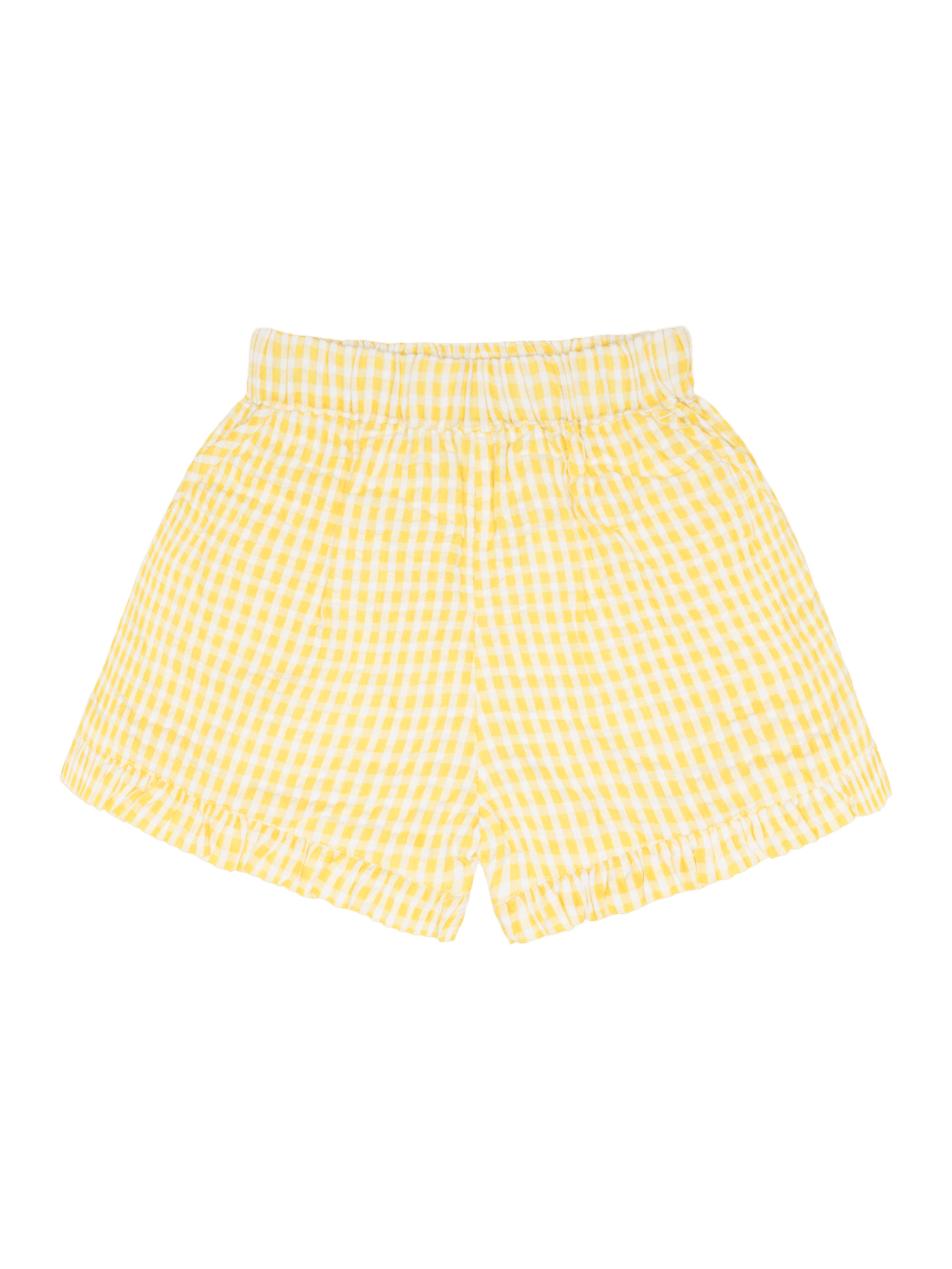 PRE-ORDER Soleil Gingham Ruffle Shorts - Posh Tots Children's Boutique