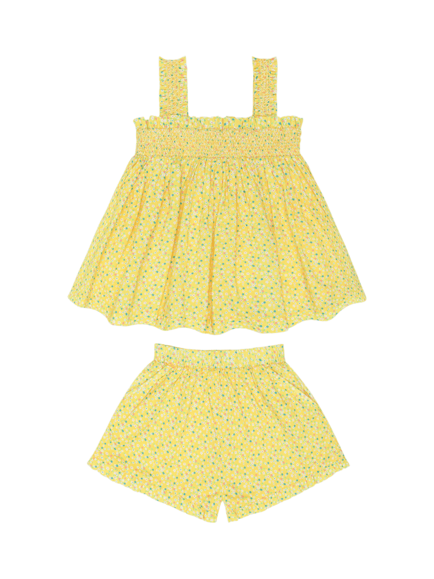 PRE-ORDER Petite Fleur Top & Short Set - Posh Tots Children's Boutique