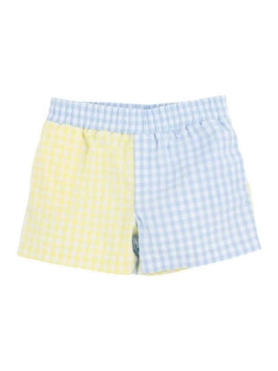 Sheffield Shorts- Buckhead Blue Gingham/Lake Worth Yellow