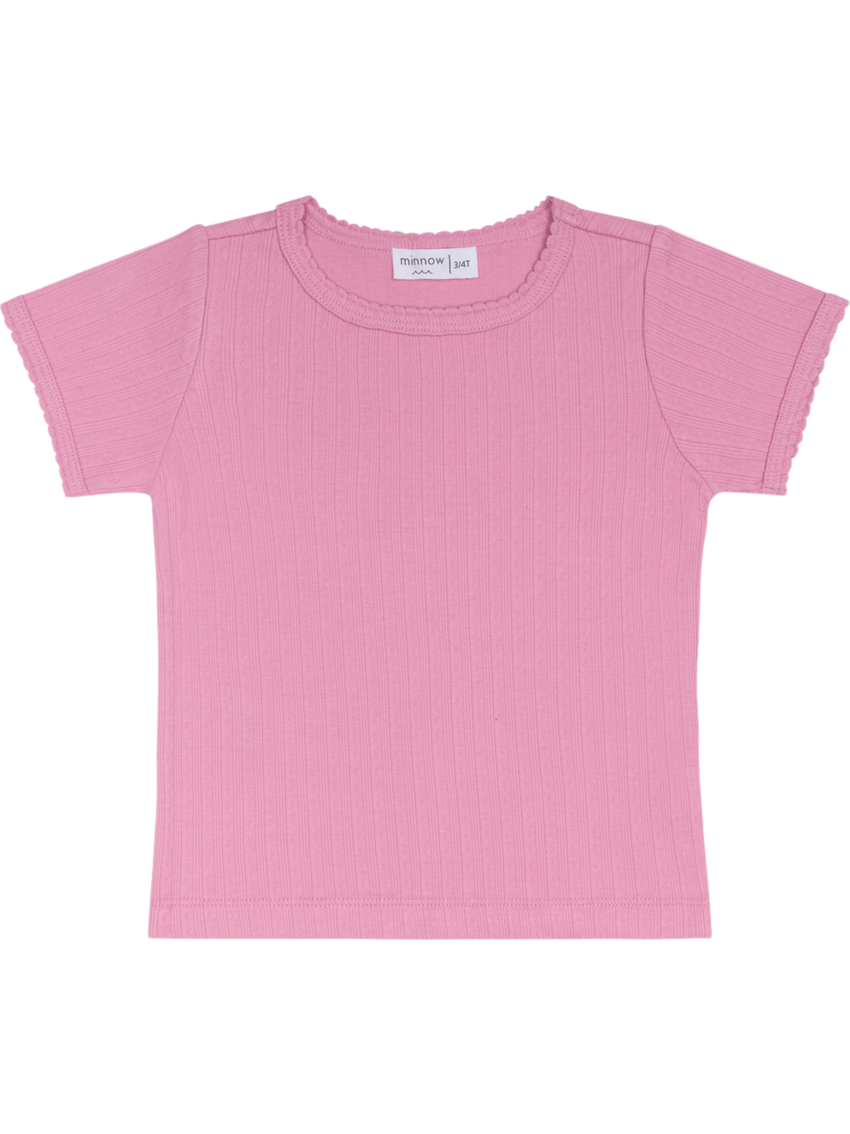 PRE-ORDER Blush Pointelle Shirt - Posh Tots Children's Boutique