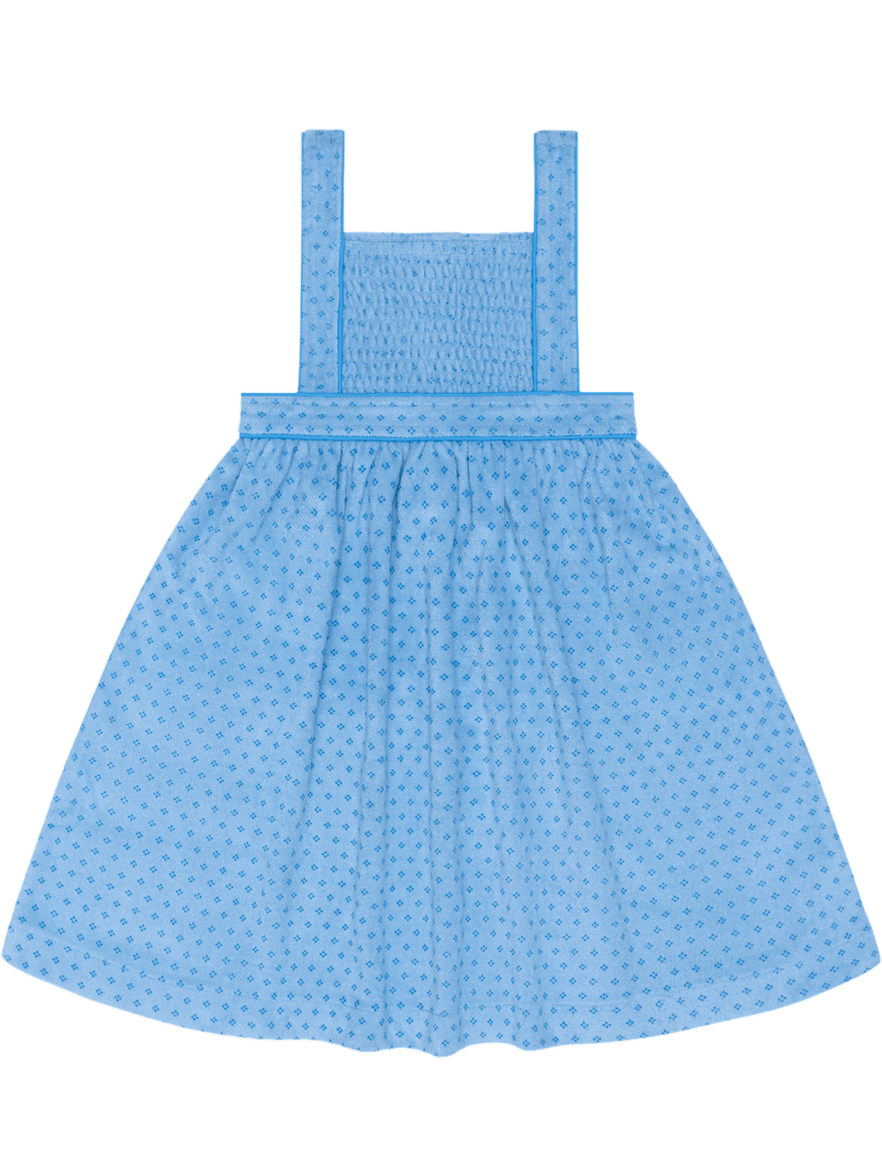 PRE-ORDER Le Marin Dot French Terry Bib Dress - Posh Tots Children's Boutique