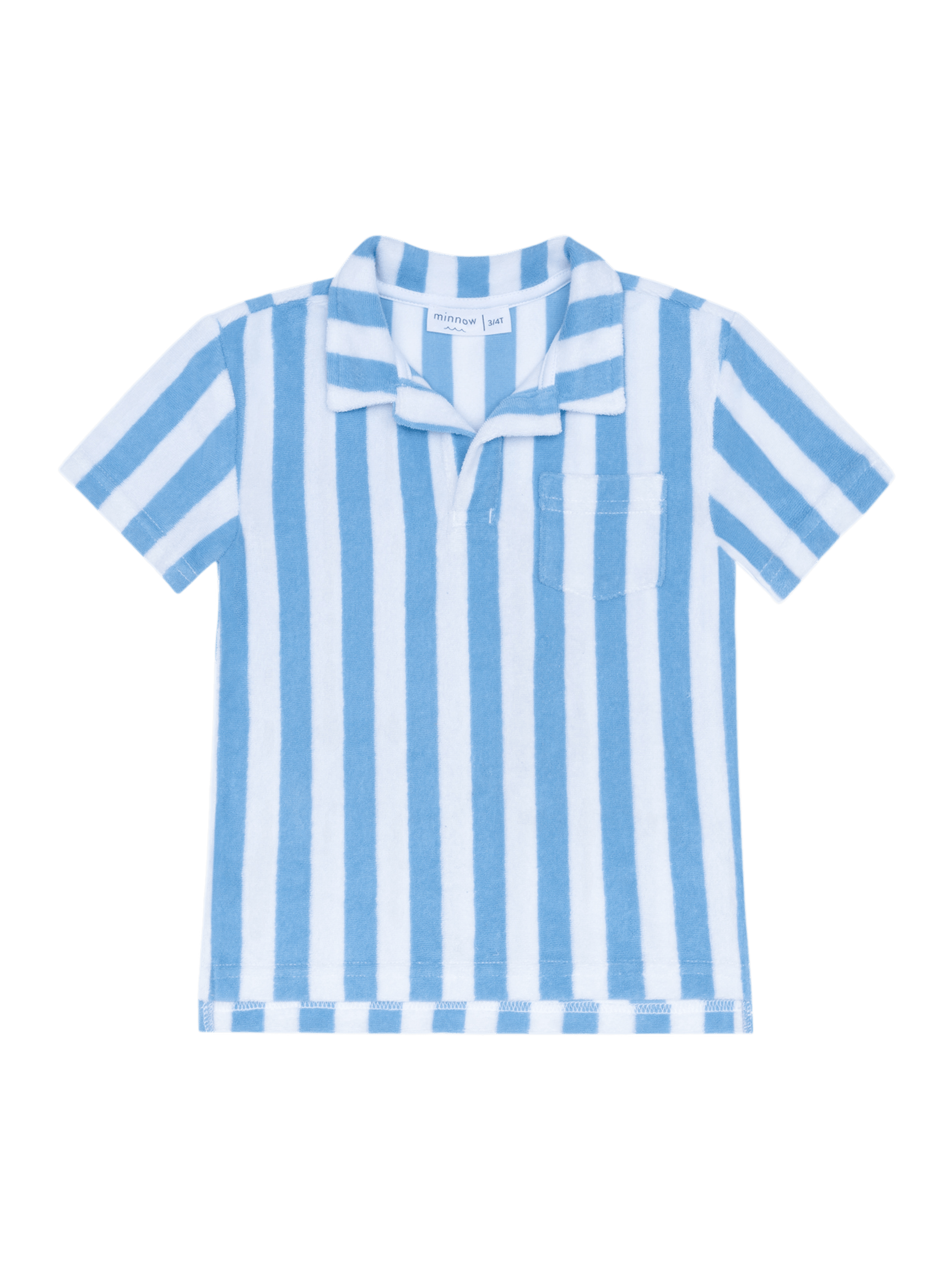 PRE-ORDER Bay Stripe French Terry Polo - Posh Tots Children's Boutique