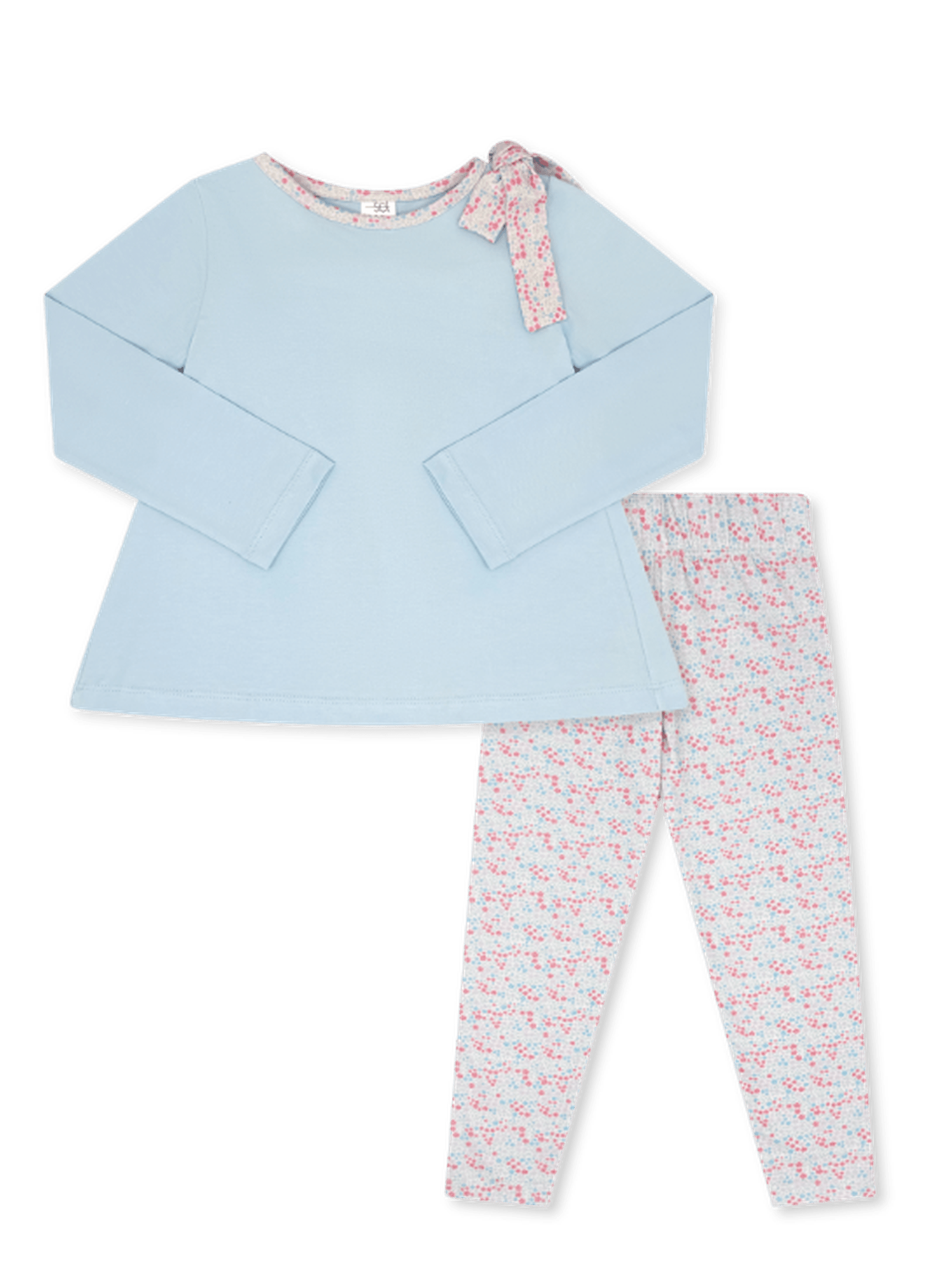 Madeline Legging Set - Petal Play / Cotton Candy Blue