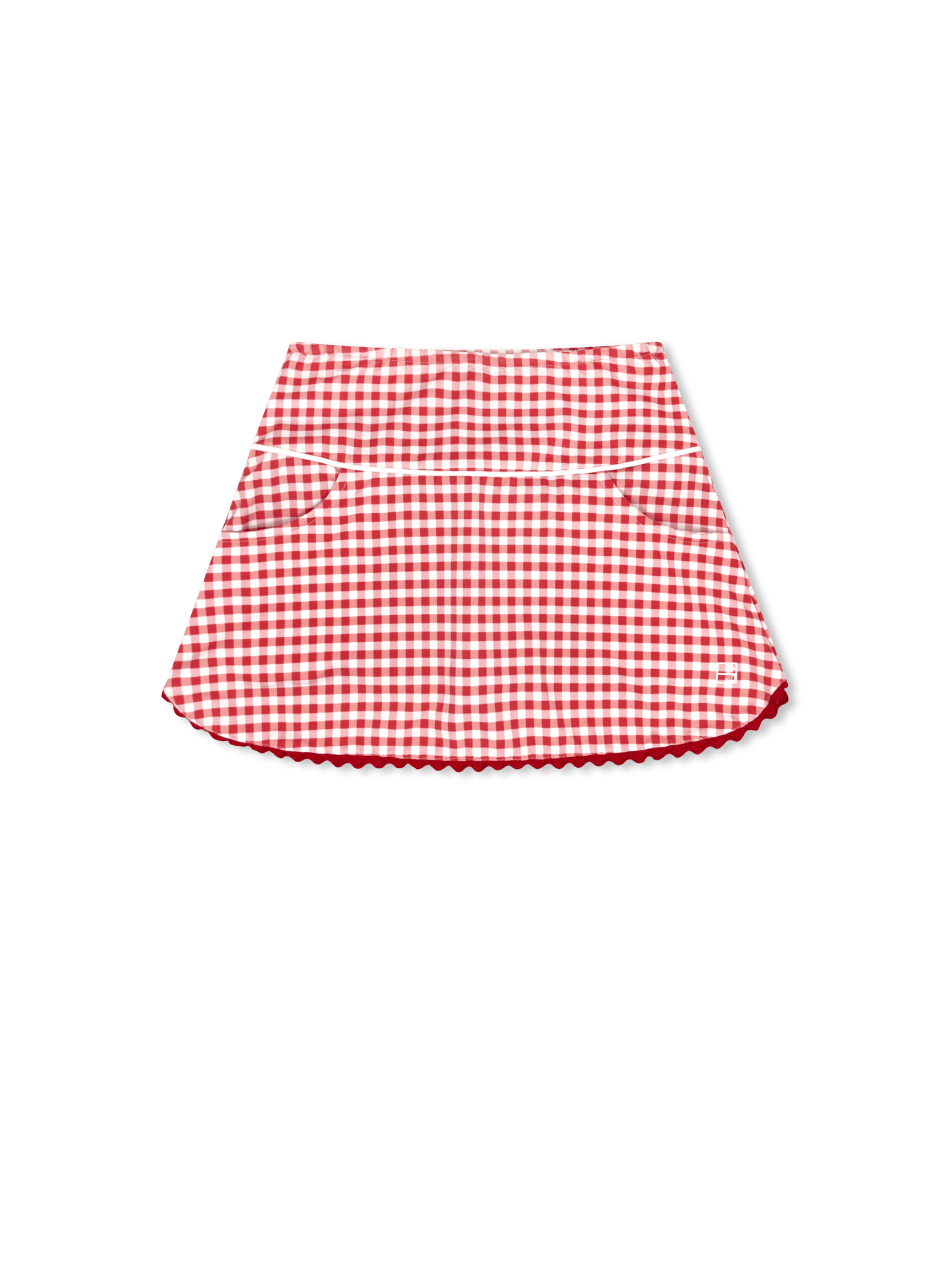 Teagan Tennis Skort - Candy Apple Red Minigingham