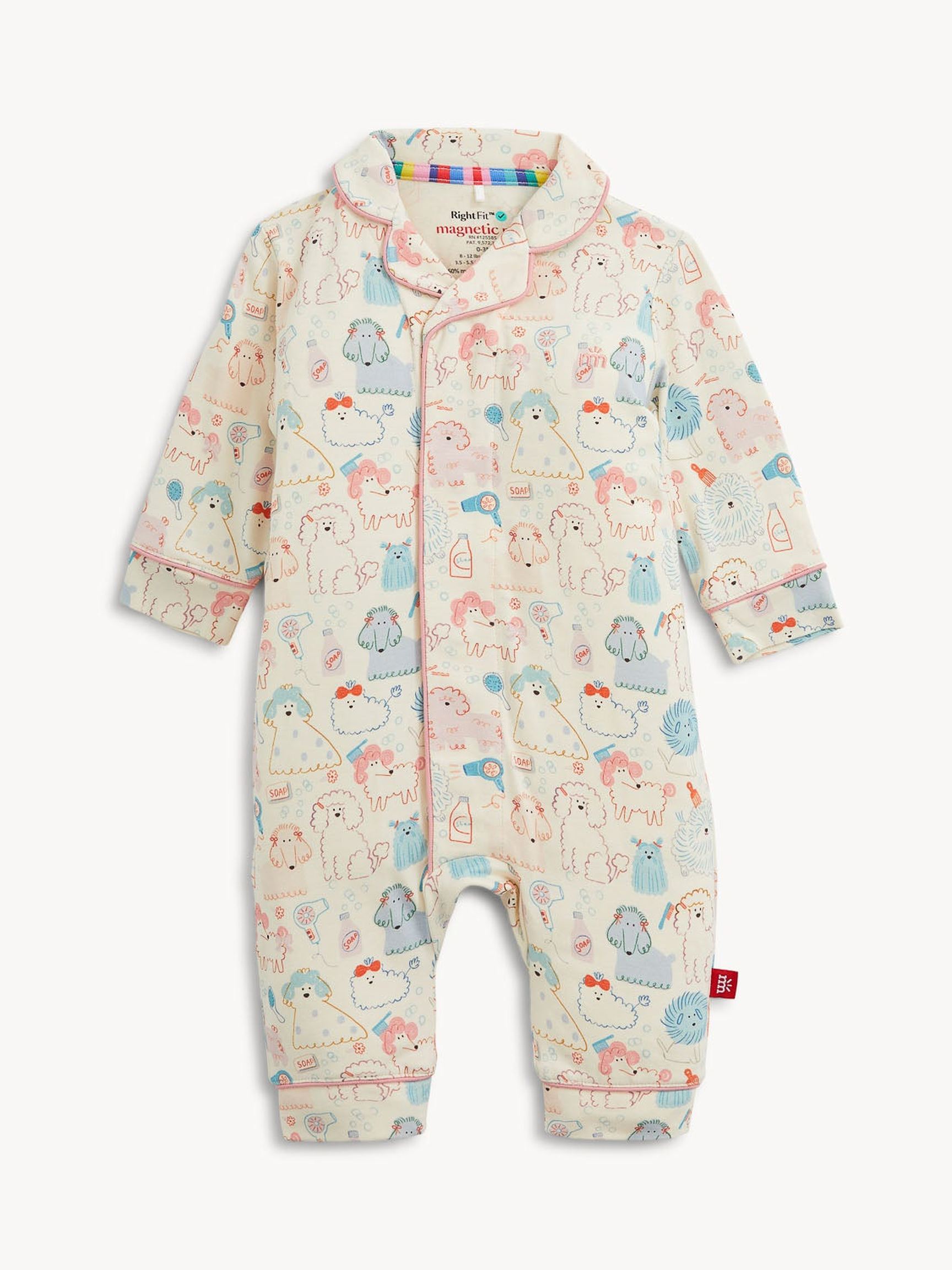 Poodle Pawlor Rf Romper with Piping