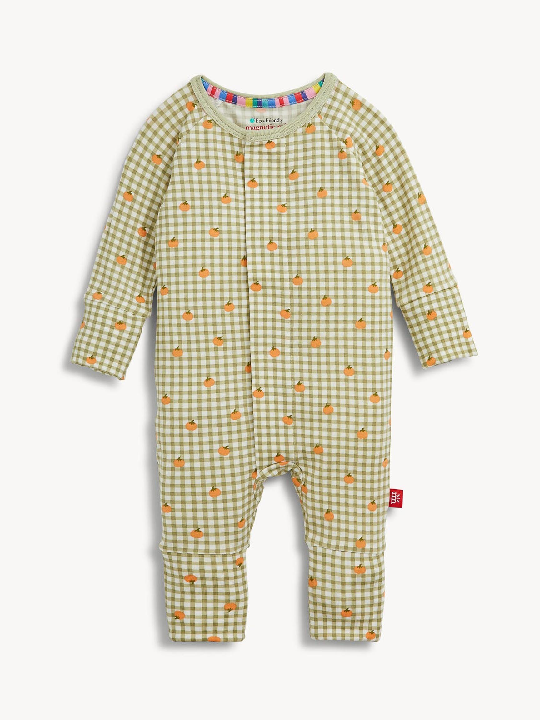 Pumpkin Plaid Modal Convertible Coverall
