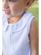 Ruffled Peter Pan Sleeveless Shirt