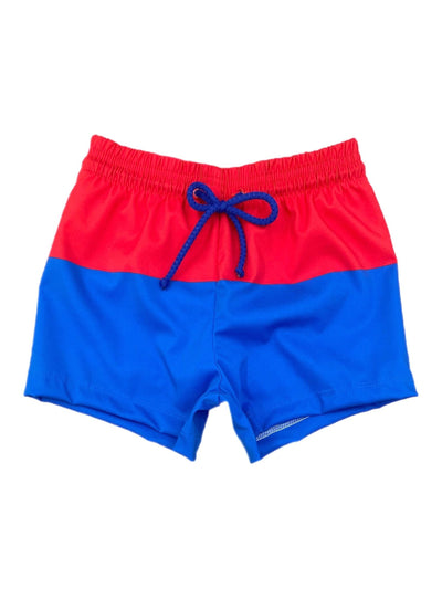 PRE-ORDER James Trunks- Red & Blue Colorblock