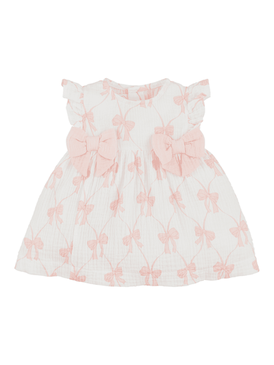 Pink Bow Baby Dress