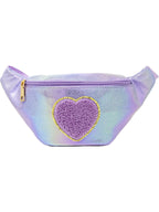 Shiny Heart Patch Sling Bag