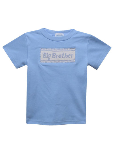 Big Brother Smocked T-Shirt - Blue