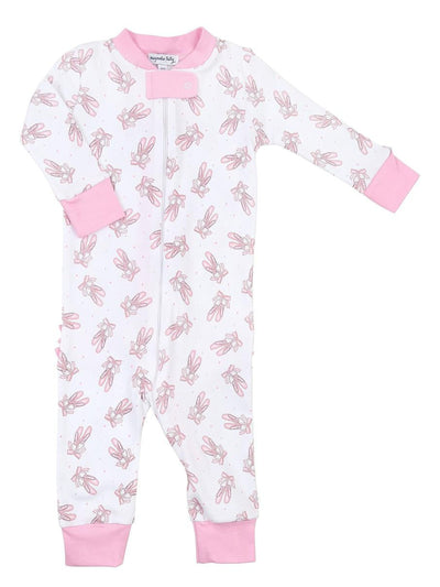 En Pointe Zipped Pajamas - Posh Tots Children's Boutique