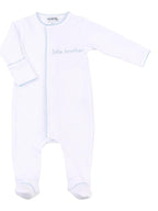 Little Brother Embroidered Footie - Posh Tots Children's Boutique