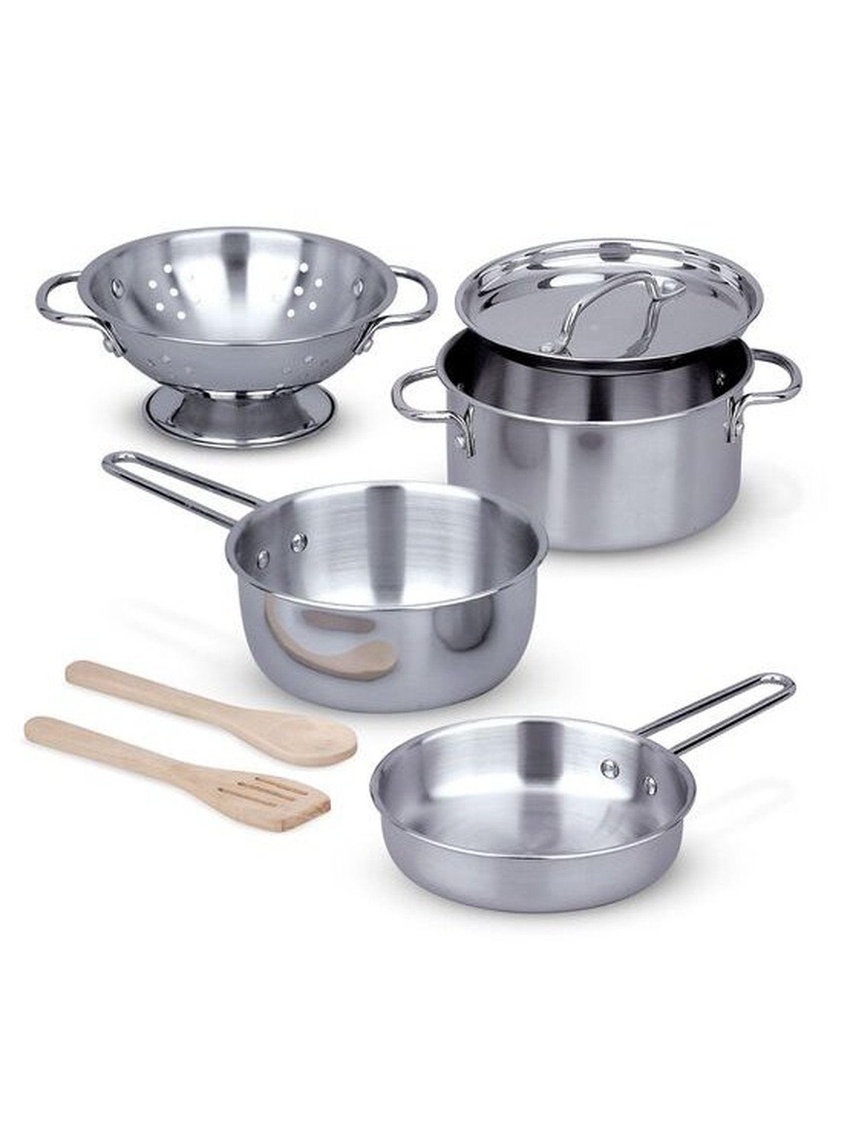 Stainless Steel Pots & Pans Play Set
