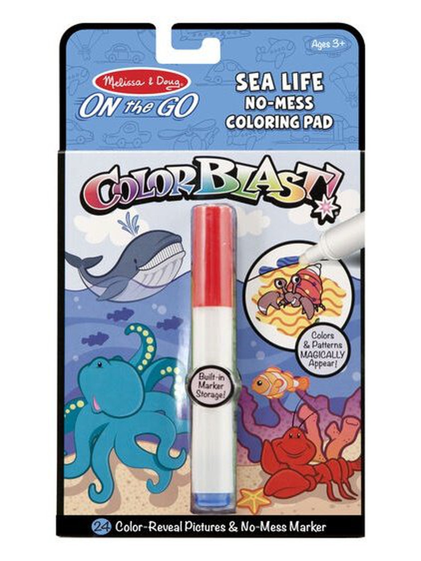 On the Go ColorBlast No-Mess Coloring Pad - Sea Life