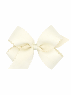Scalloped Edge Grosgrain Bow