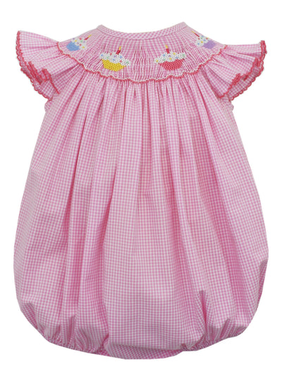Cupcakes Smocked Girl Bubble