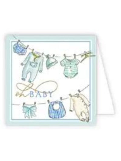 Oh Baby Clothesline Enclosure Card