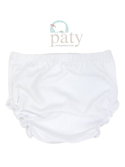 Paty White Knit Diaper Cover