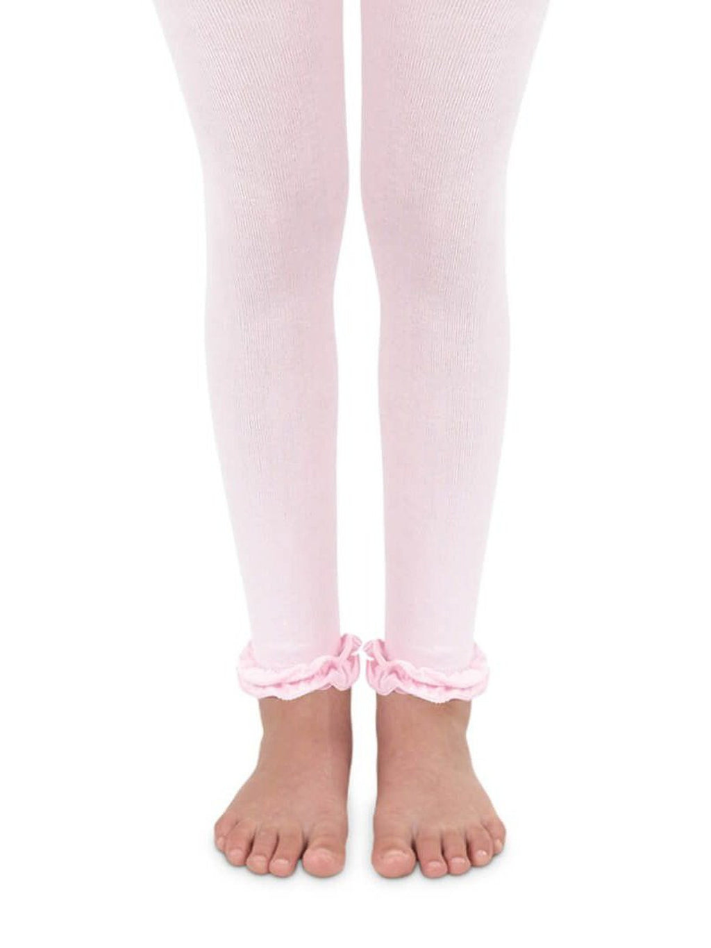 Ruffle Footless Tights