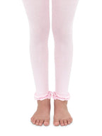 Ruffle Footless Tights