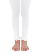 Ruffle Footless Tights