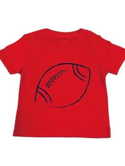 T-Shirt, Red S/S Football