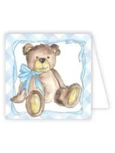 Teddy Bear with Bow Enclosure Card