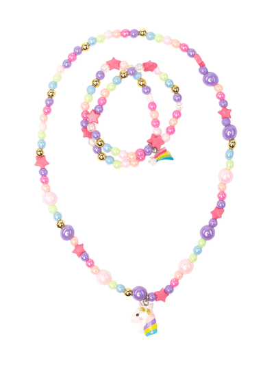 Starry Unicorn Necklace & Bracelet Set