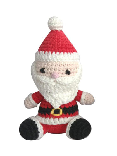 Santa Claus Hand Crochet Rattle