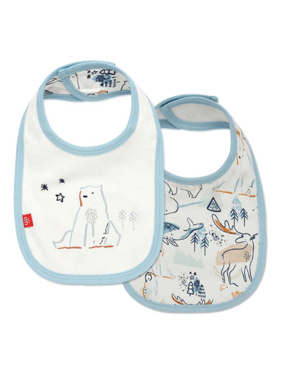 Northern Lights Organic Cotton Magnetic Reversible Bib