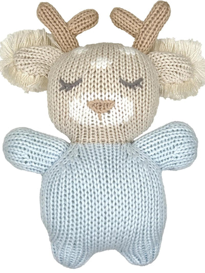Bubbie the Fawn Knit Zubaby Rattle
