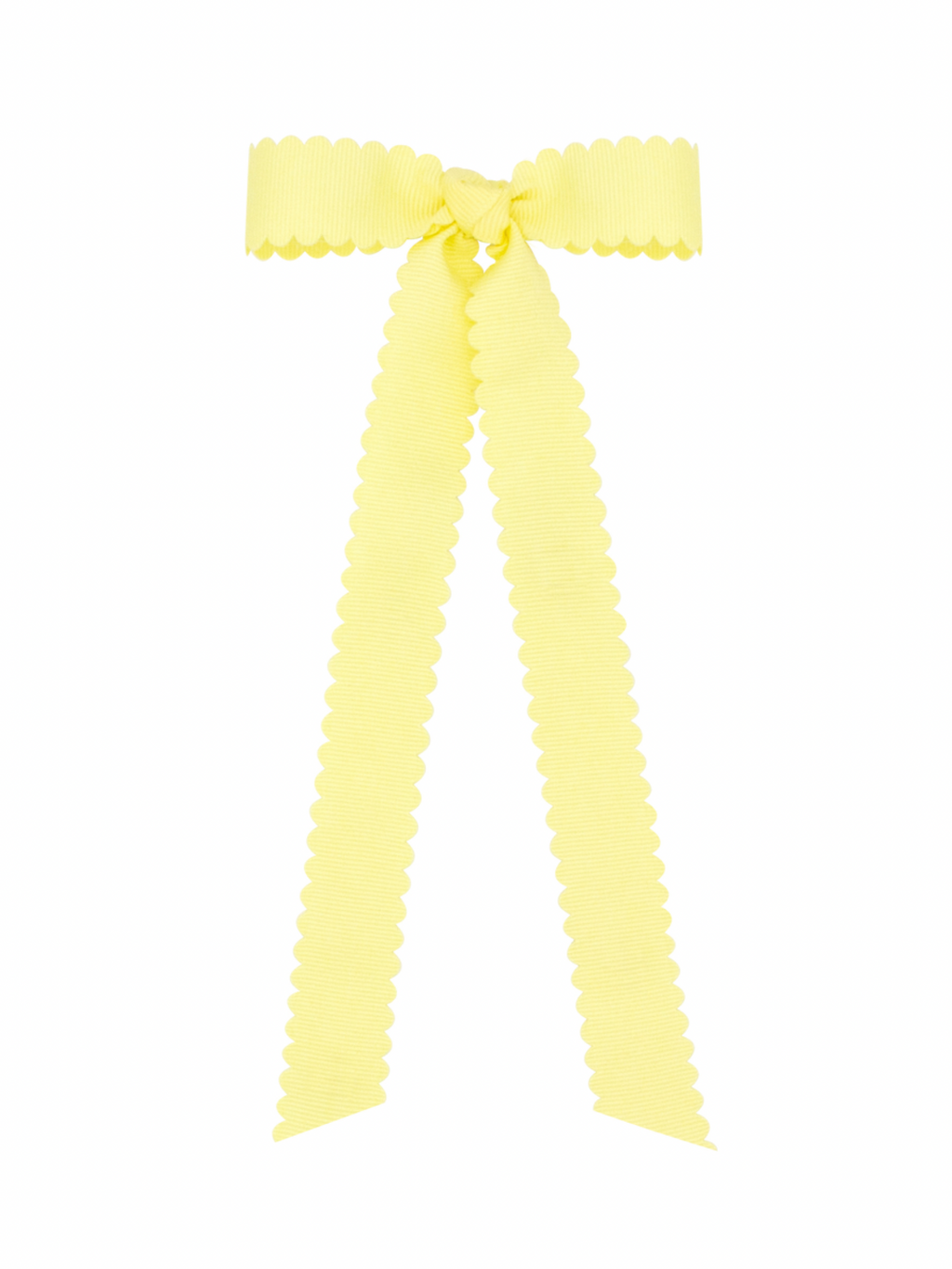 Mini Scalloped Edge Bow with Streamer Tails